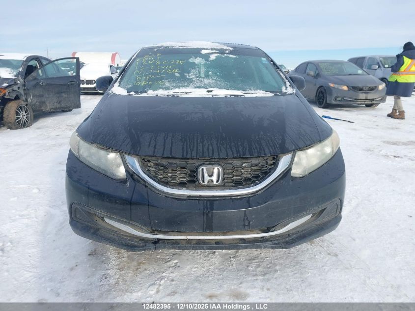 2013 Honda Civic Lx VIN: 2HGFB2F40DH045212 Lot: 12482395
