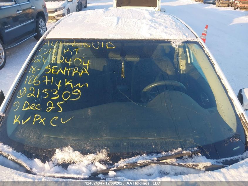 2018 Nissan Sentra 1.8 S/1.8 Sv/1.8 Sv Midnight Edition VIN: 3N1AB7AP0JY215309 Lot: 12482404