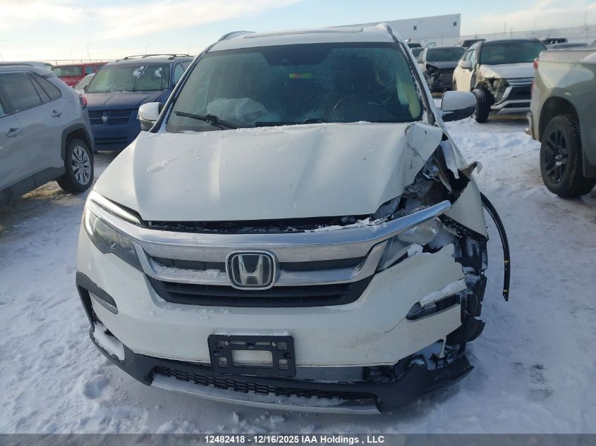 2019 Honda Pilot Ex-L Navi VIN: 5FNYF6H7XKB505568 Lot: 12482418