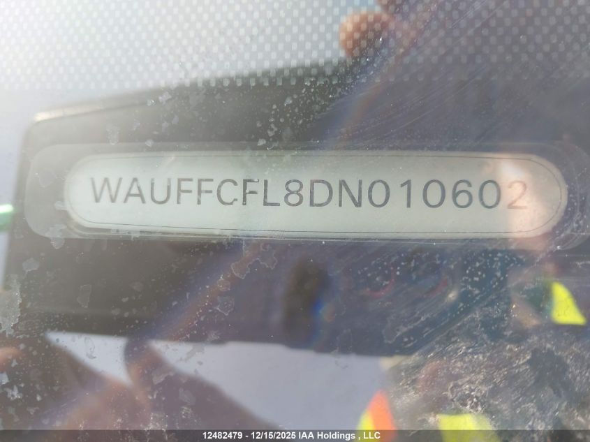 2013 Audi A4 2.0T Premium VIN: WAUFFCFL8DN010602 Lot: 12482479