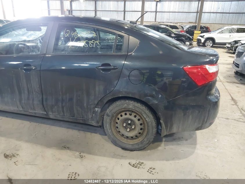 2013 Kia Rio Lx VIN: KNADM4A3XD6098895 Lot: 12482487