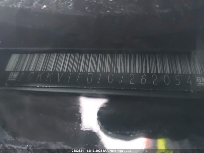 2012 GMC Acadia Denali VIN: 1GKKVTED1CJ262054 Lot: 12482521