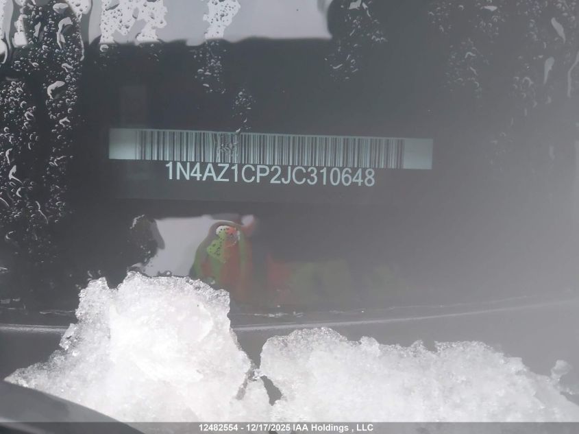 2018 Nissan Leaf S/Sl/Sv VIN: 1N4AZ1CP2JC310648 Lot: 12482554