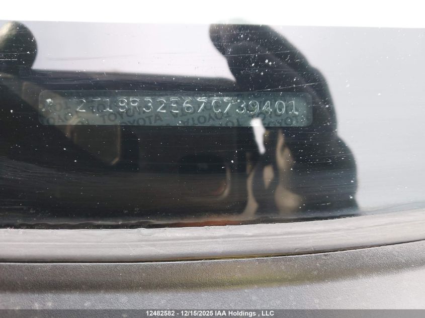 2007 Toyota Corolla Ce/Le/Sport VIN: 2T1BR32E67C739401 Lot: 12482582