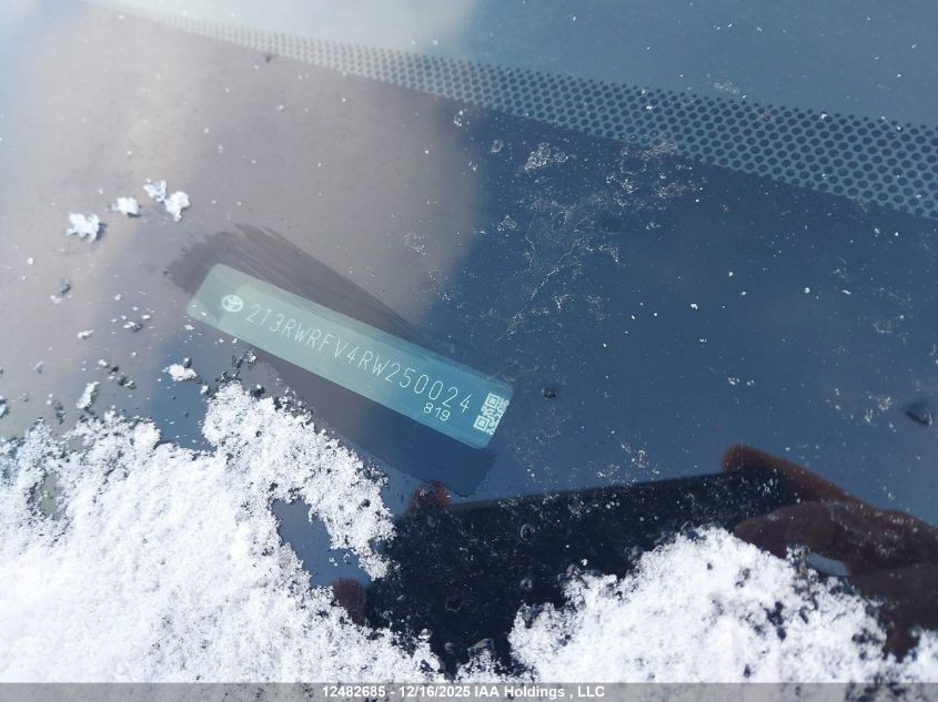 2024 Toyota Rav4 Hybrid Xle VIN: 2T3RWRFV4RW250024 Lot: 12482685