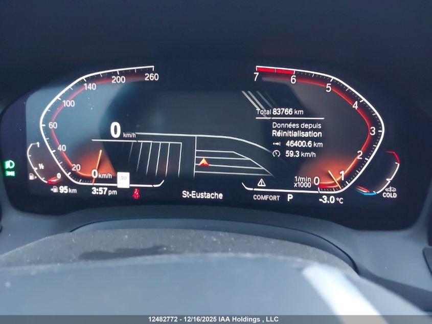 2020 BMW 330Xi VIN: 3MW5R7J05L8B37252 Lot: 12482772