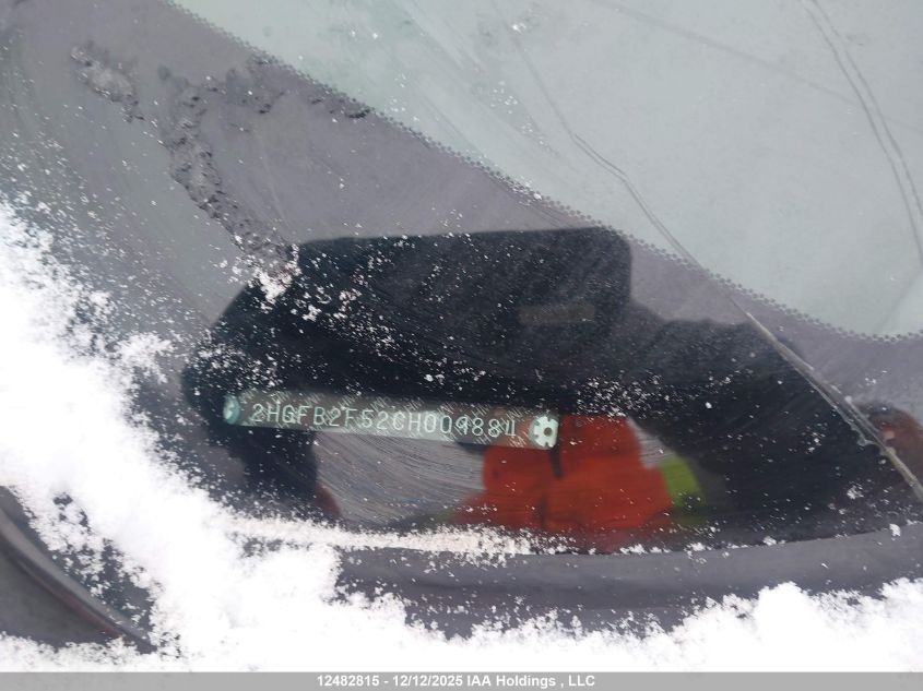 2012 Honda Civic Lx VIN: 2HGFB2F52CH009884 Lot: 12482815