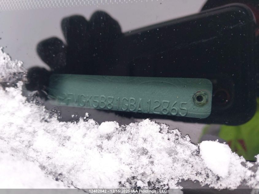 2016 Ford Flex Se VIN: 2FMGK5B81GBA12865 Lot: 12482842