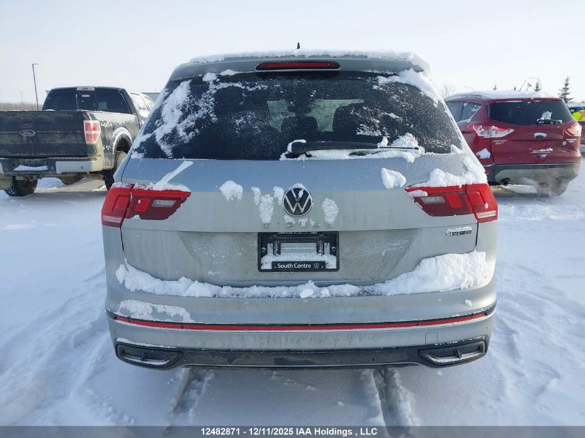 2022 Volkswagen Tiguan Se R-Line Black VIN: 3VV8B7AX5NM054241 Lot: 12482871