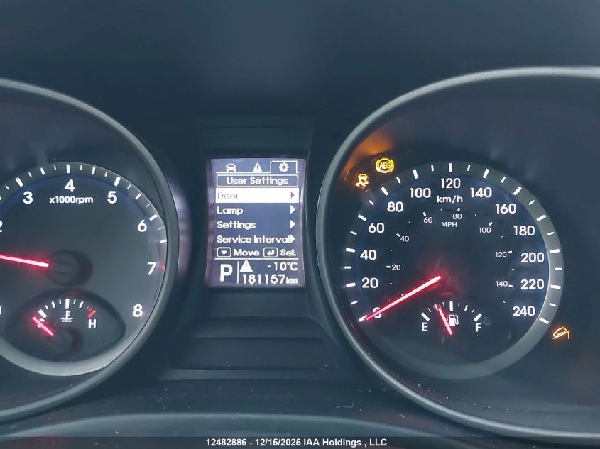 2014 Hyundai Santa Fe VIN: 5XYZU3LB3EG186192 Lot: 12482886