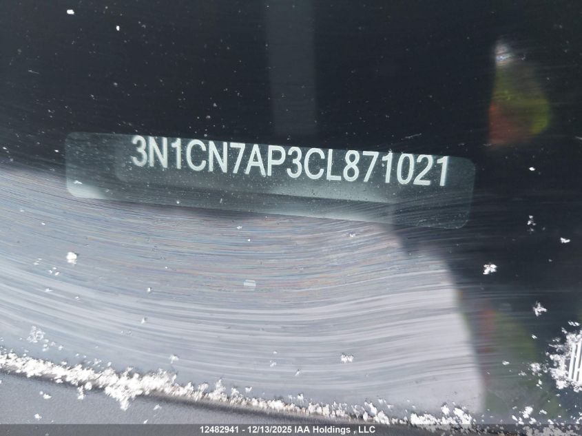2012 Nissan Versa 1.6 Sv VIN: 3N1CN7AP3CL871021 Lot: 12482941