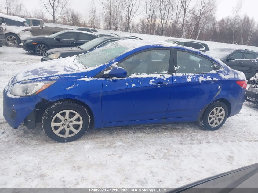 2013 Hyundai Accent L VIN: KMHCT4AE3DU500119 Lot: 12482973