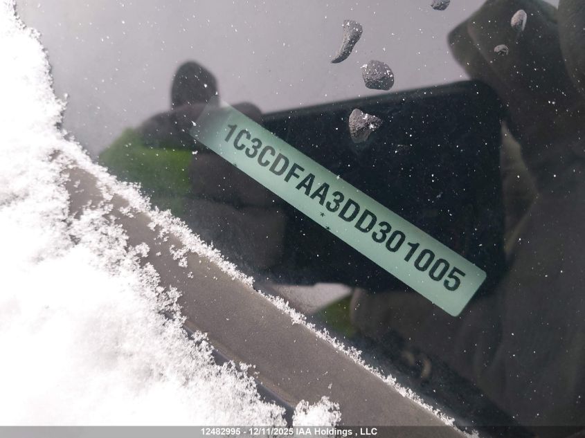 2013 Dodge Dart Se/Aero VIN: 1C3CDFAA3DD301005 Lot: 12482995