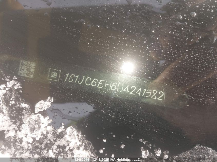 2013 Chevrolet Sonic VIN: 1G1JC6EH6D4241582 Lot: 12483016