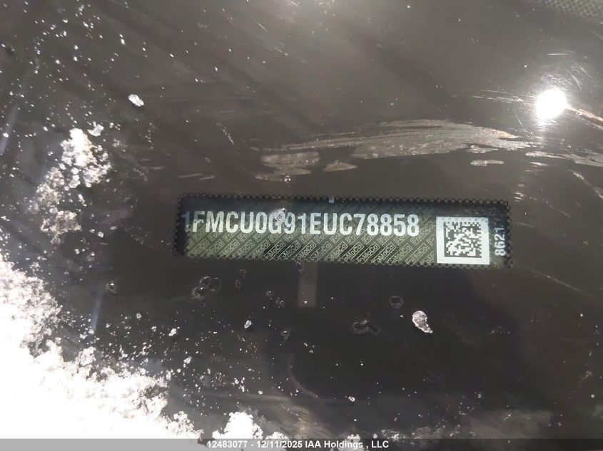 2014 Ford Escape Se VIN: 1FMCU0G91EUC78858 Lot: 12483077