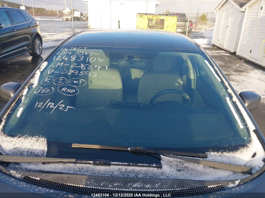 2014 Honda Civic Lx VIN: 2HGFB2E49EH029593 Lot: 12483104