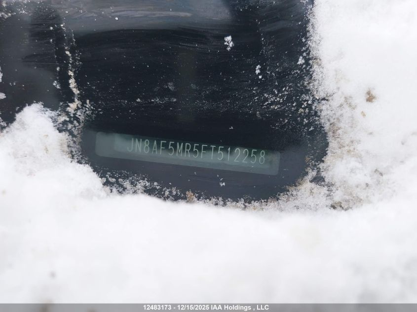 2015 Nissan Juke Sv VIN: JN8AF5MR5FT512258 Lot: 12483173