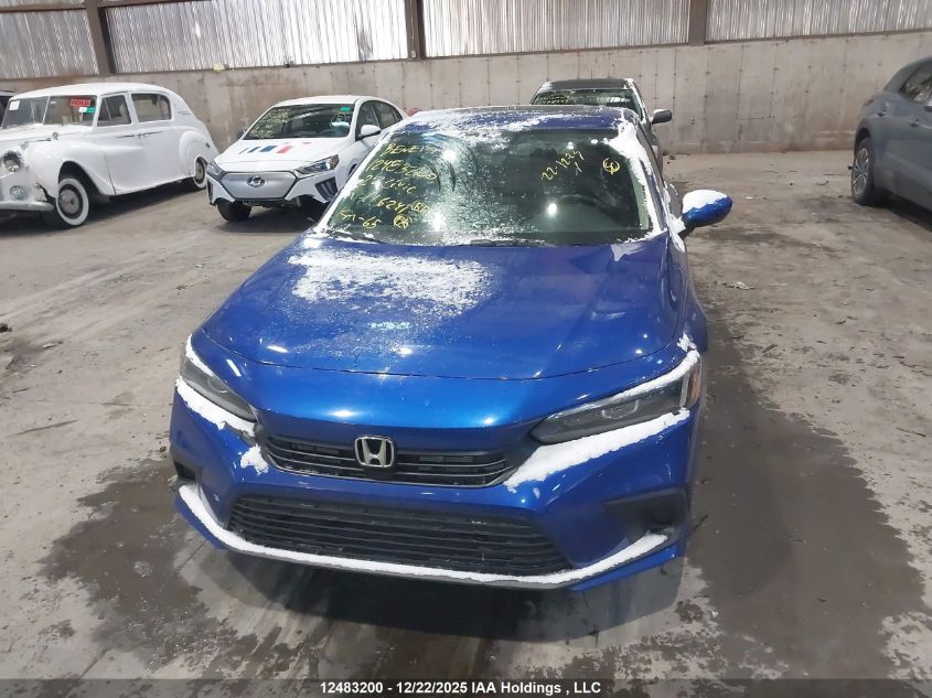 2022 Honda Civic Ex VIN: 2HGFE2F31NH116241 Lot: 12483200
