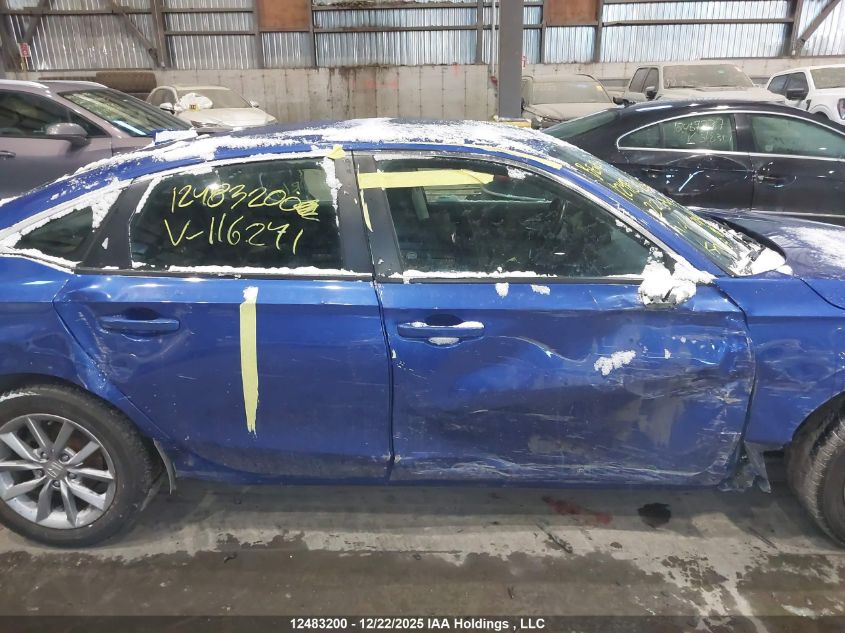 2022 Honda Civic Ex VIN: 2HGFE2F31NH116241 Lot: 12483200