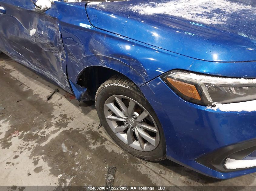 2022 Honda Civic Ex VIN: 2HGFE2F31NH116241 Lot: 12483200