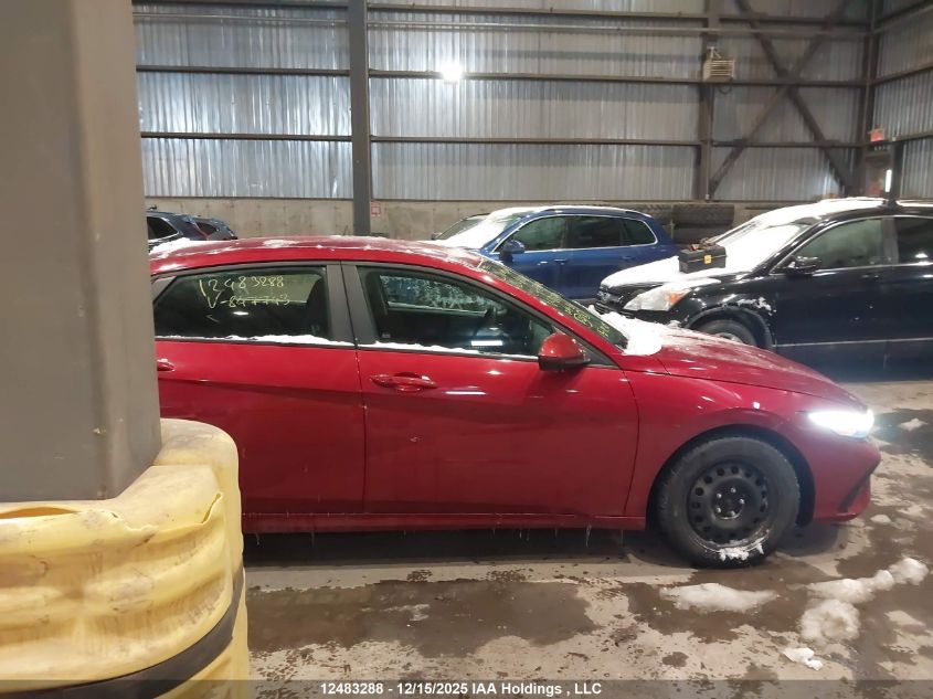 2024 Hyundai Elantra Preferred VIN: KMHLM4DG3RU847743 Lot: 12483288