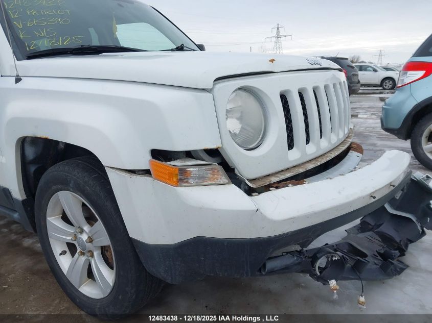 2012 Jeep Patriot Sport/North VIN: 1C4NJPABXCD615390 Lot: 12483438