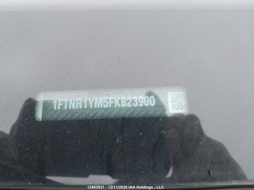 2015 Ford Transit T-250 VIN: 1FTNR1YM5FKB23900 Lot: 12483531