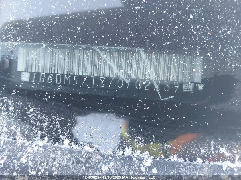 2007 Cadillac Cts VIN: 1G6DM57T870102839 Lot: 12483625