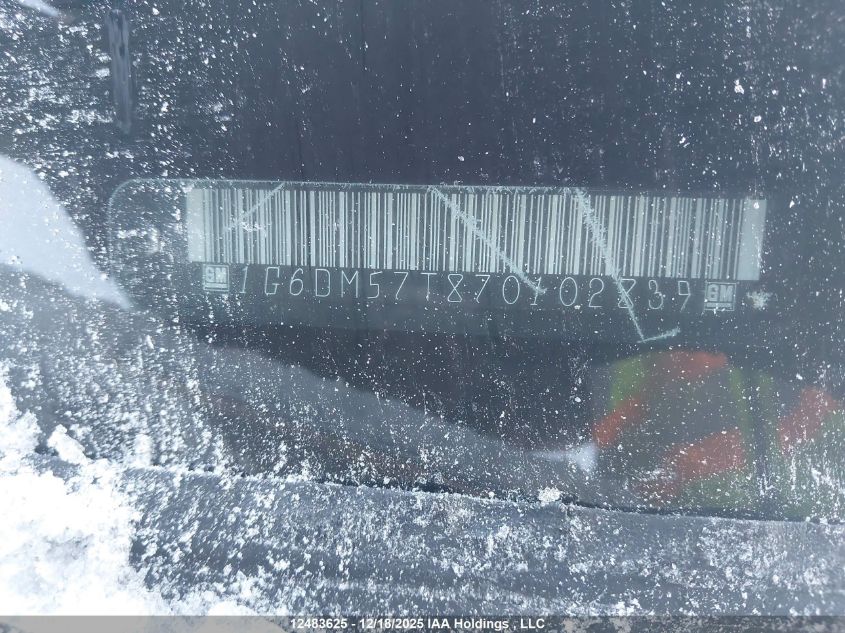 2007 Cadillac Cts VIN: 1G6DM57T870102839 Lot: 12483625