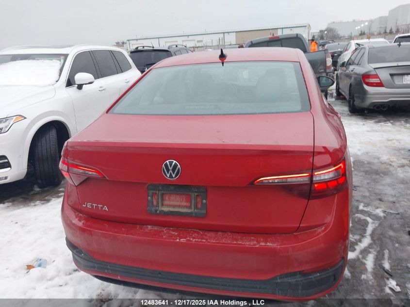 2024 Volkswagen Jetta Comfortline VIN: 3VWEM7BUXRM021092 Lot: 12483641