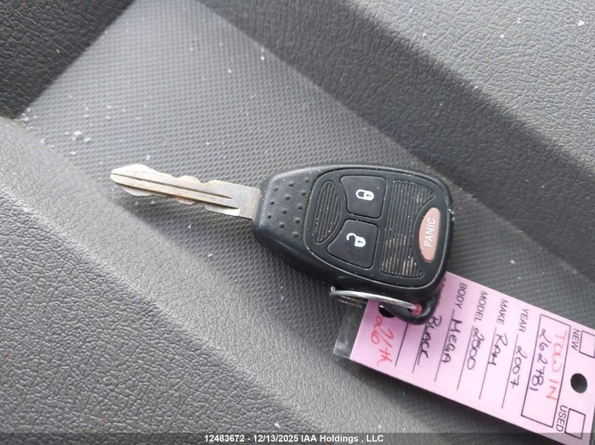 2007 Dodge Ram 2500 Laramie VIN: 3D7KS29C47G765607 Lot: 12483672