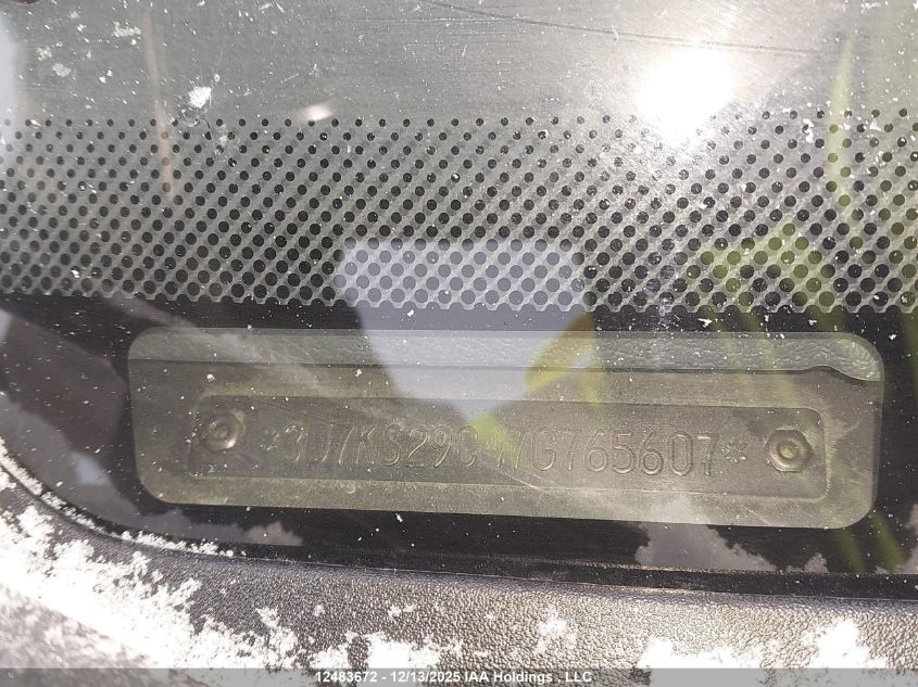 2007 Dodge Ram 2500 Laramie VIN: 3D7KS29C47G765607 Lot: 12483672