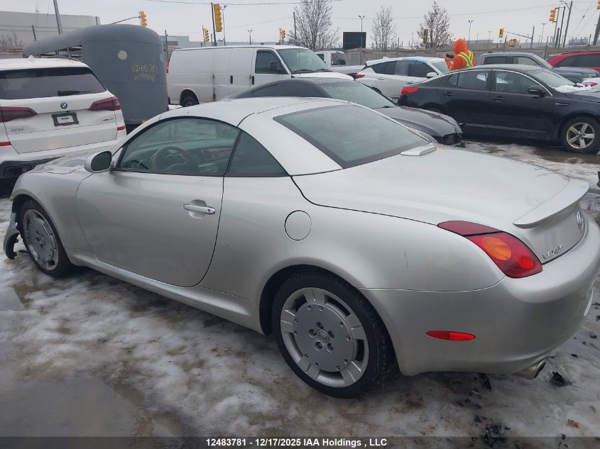 2002 Lexus Sc 430 VIN: JTHFN48Y320025277 Lot: 12483781
