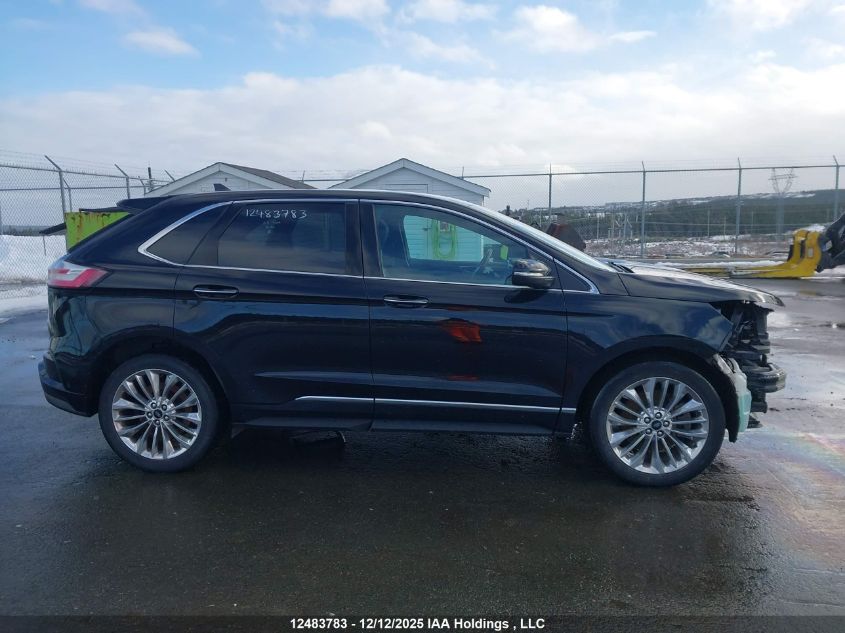 2021 Ford Edge Titanium VIN: 2FMPK4K9XMBA53543 Lot: 12483783