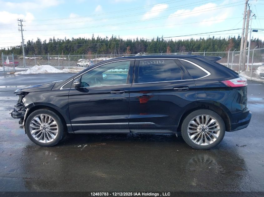 2021 Ford Edge Titanium VIN: 2FMPK4K9XMBA53543 Lot: 12483783