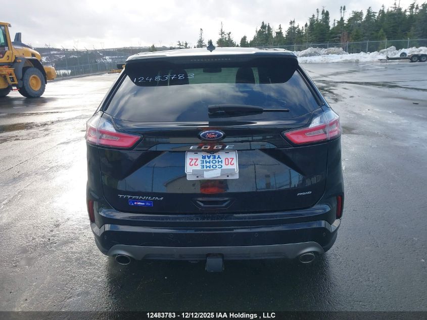 2021 Ford Edge Titanium VIN: 2FMPK4K9XMBA53543 Lot: 12483783