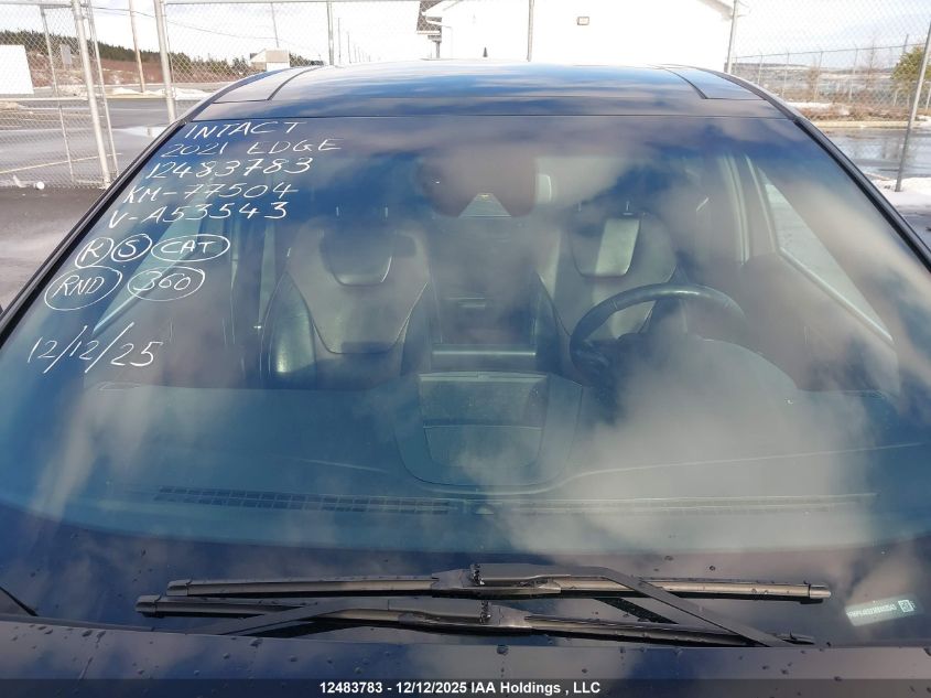 2021 Ford Edge Titanium VIN: 2FMPK4K9XMBA53543 Lot: 12483783