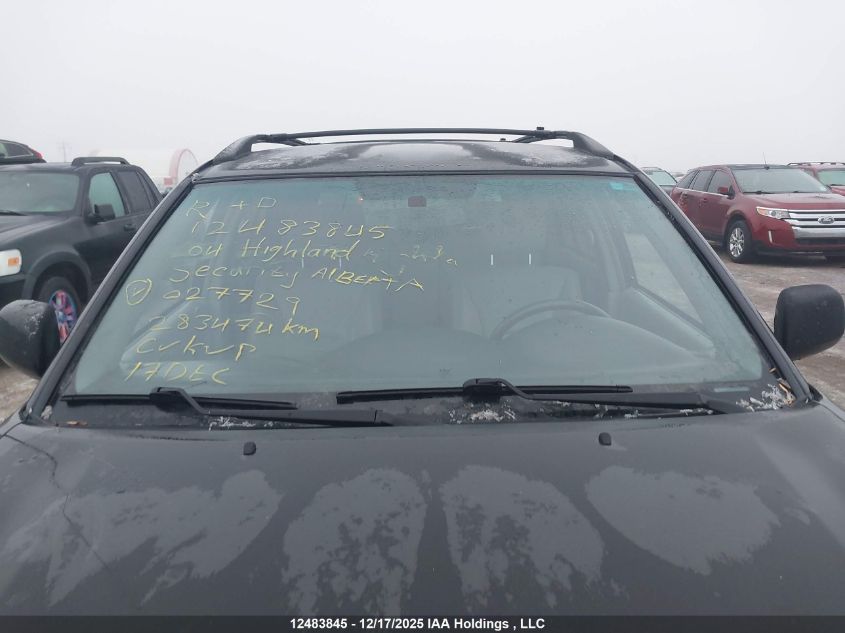 2004 Toyota Highlander V6/V6 7 Passenger VIN: JTEHP21A540027729 Lot: 12483845