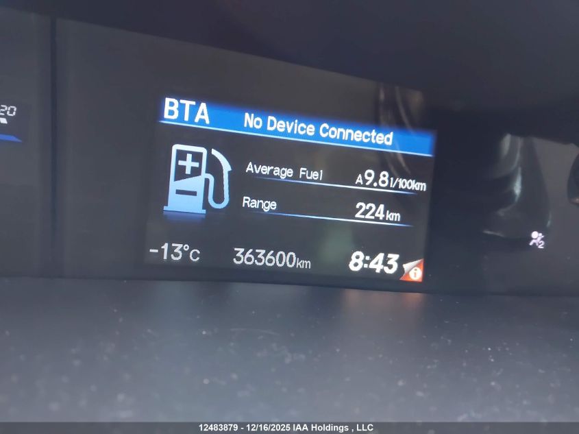 2012 Honda Civic Ex 4Dr VIN: 2HGFB2F57CH036255 Lot: 12483879