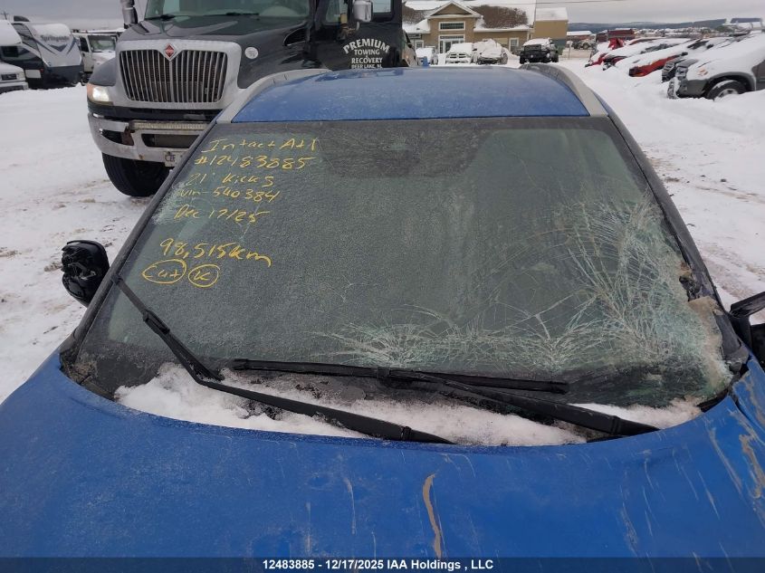 2021 Nissan Kicks Sv VIN: 3N1CP5CV1ML540384 Lot: 12483885