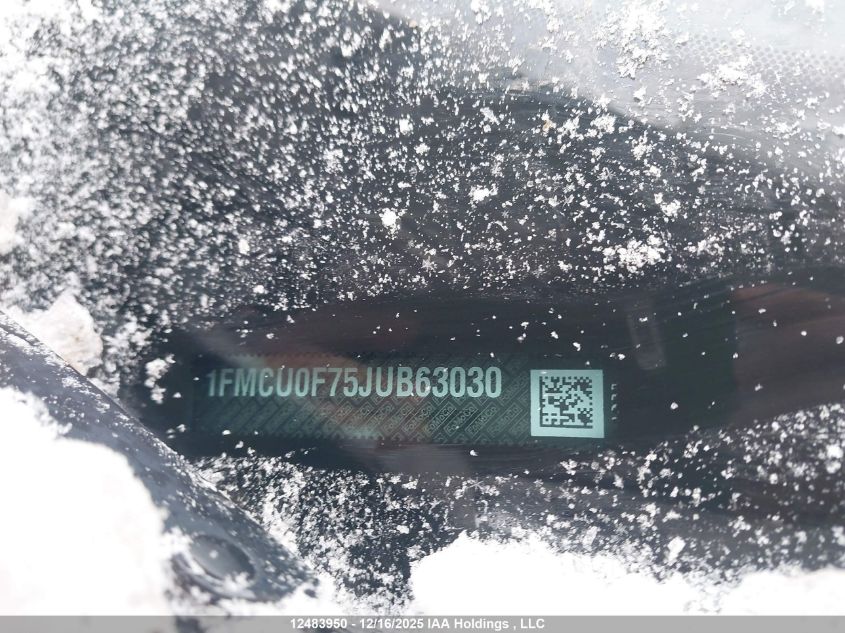 2018 Ford Escape S VIN: 1FMCU0F75JUB63030 Lot: 12483950