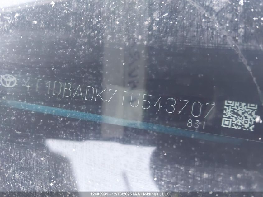 4T1DBADK7TU543707 2026 TOYOTA CAMRY photo no. 9