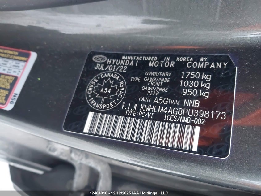 KMHLM4AG8PU398173 2023 HYUNDAI ELANTRA photo no. 9