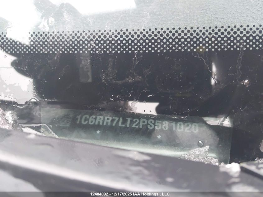 2023 Ram 1500 Classic Slt VIN: 1C6RR7LT2PS581020 Lot: 12484092