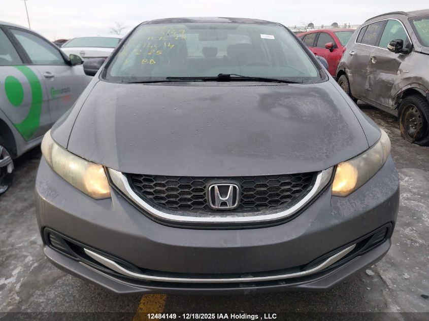 2014 Honda Civic Lx VIN: 2HGFB2F44EH014014 Lot: 12484149