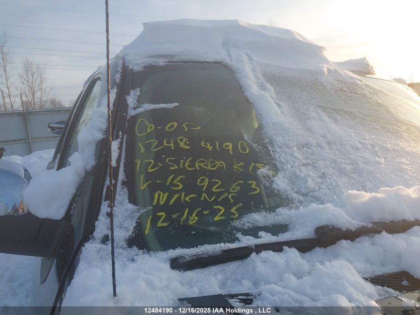 2012 GMC Sierra K1500 Slt VIN: 3GTP2WE70CG159263 Lot: 12484190