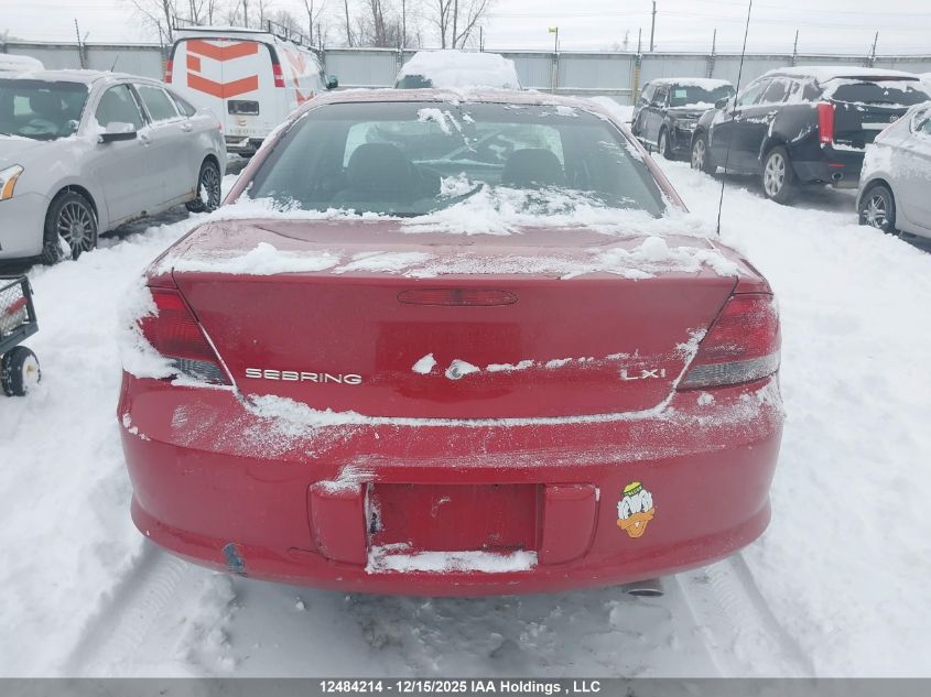 2001 Chrysler Sebring VIN: 1C3EL56U71N701390 Lot: 12484214