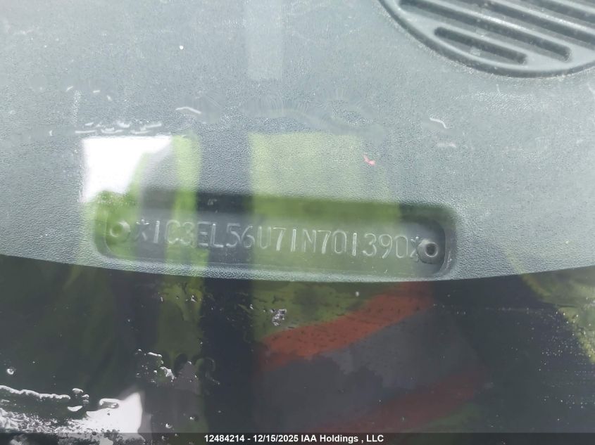 2001 Chrysler Sebring VIN: 1C3EL56U71N701390 Lot: 12484214