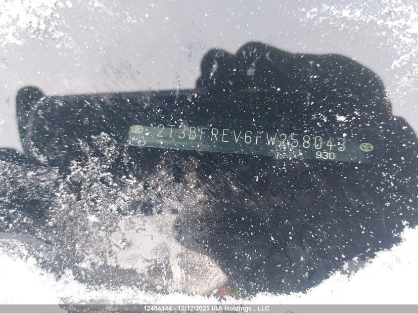 2015 Toyota Rav4 Le VIN: 2T3BFREV6FW258043 Lot: 12484444