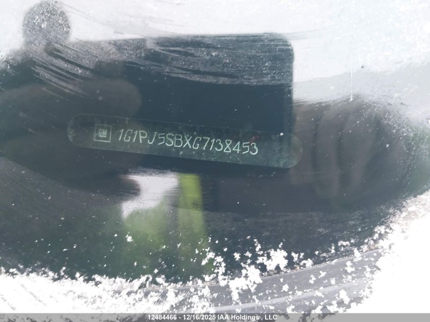 2016 Chevrolet Cruze Limited Eco VIN: 1G1PJ5SBXG7138453 Lot: 12484466